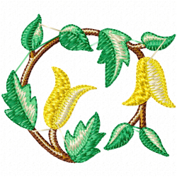 Flowers Embroidery Design 12